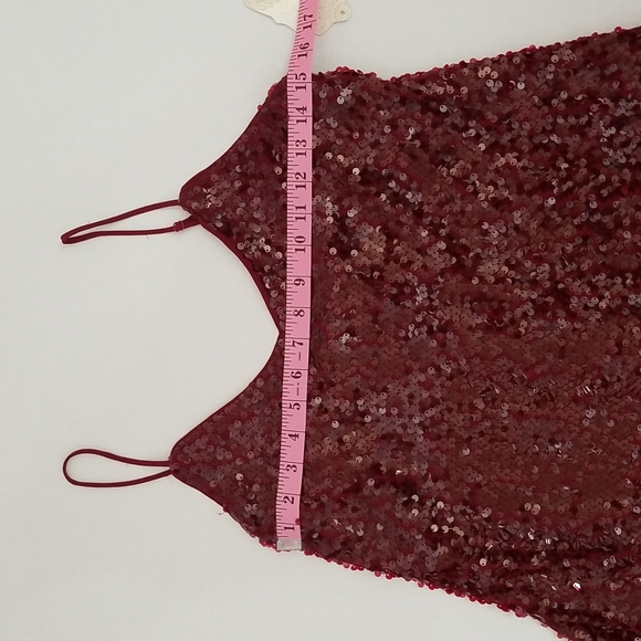 SOLD Altar'd State Sequin dress in burgundy, size M - Picture 14 of 16